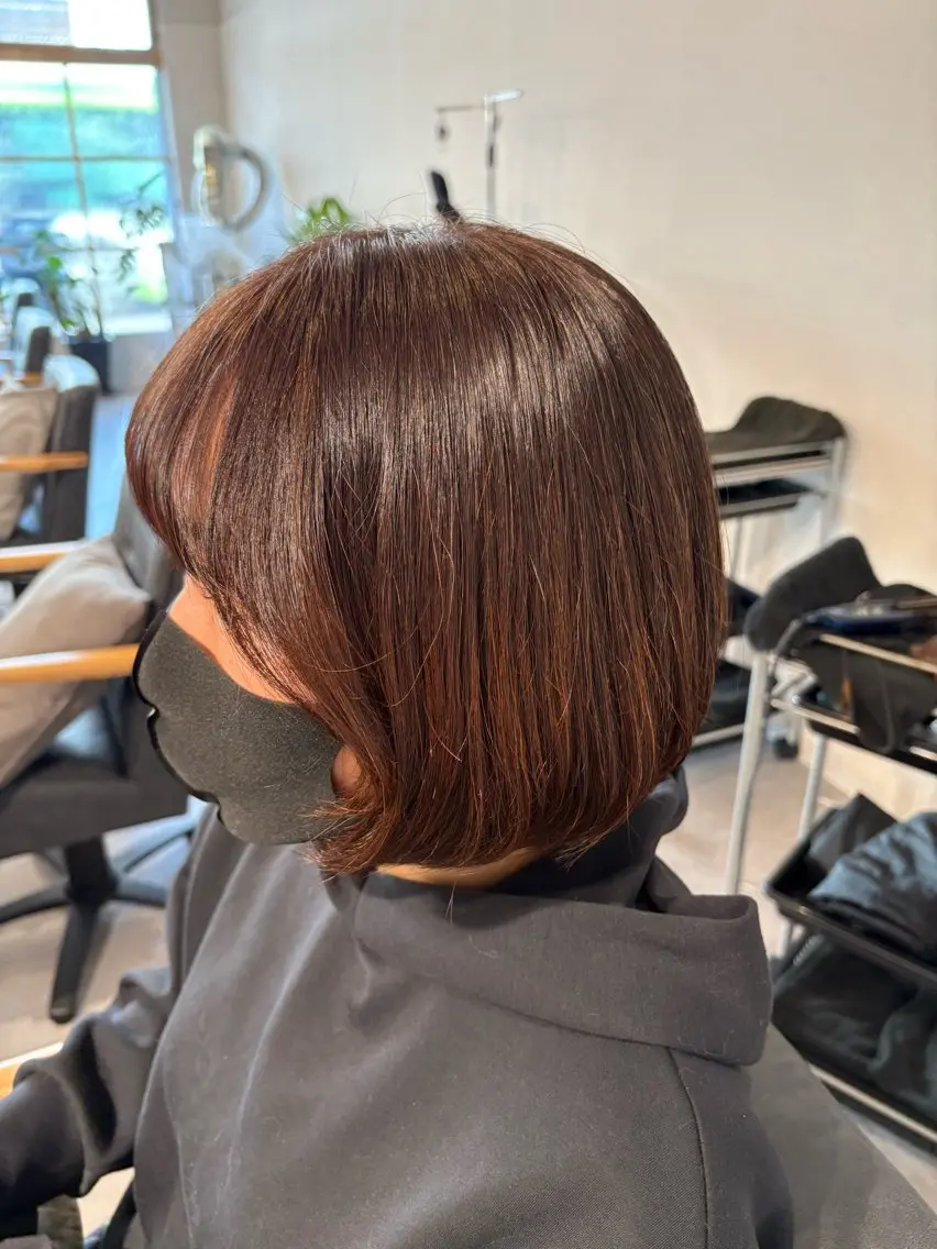 ショート ボブ 栗原 歩美のヘアスタイル