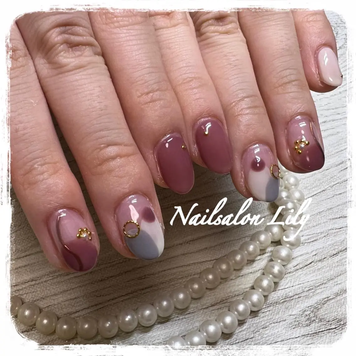 ネイル ハンドネイル Lily*nail 🌻Mii🌻のネイルデザイン