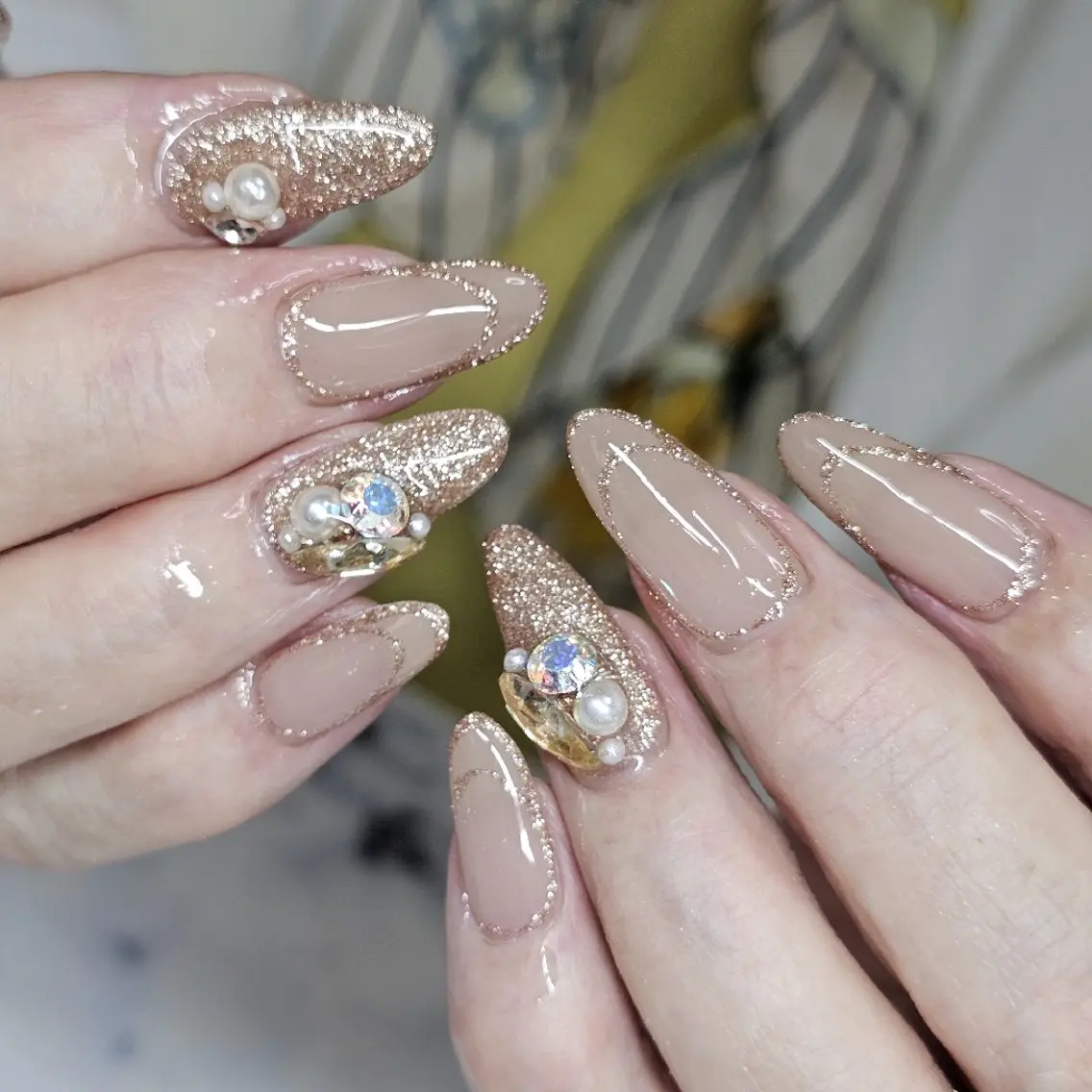 ネイル キラキラネイル ★Blanche ☆neige★のネイルデザイン