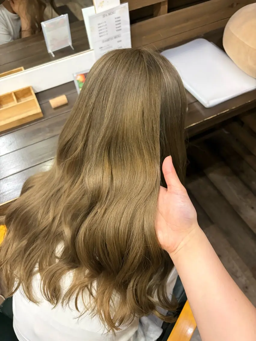 【透明感抜群💎✨】ケアブリーチ＋イルミナカラー＋2stepトリートメント🪄の写真