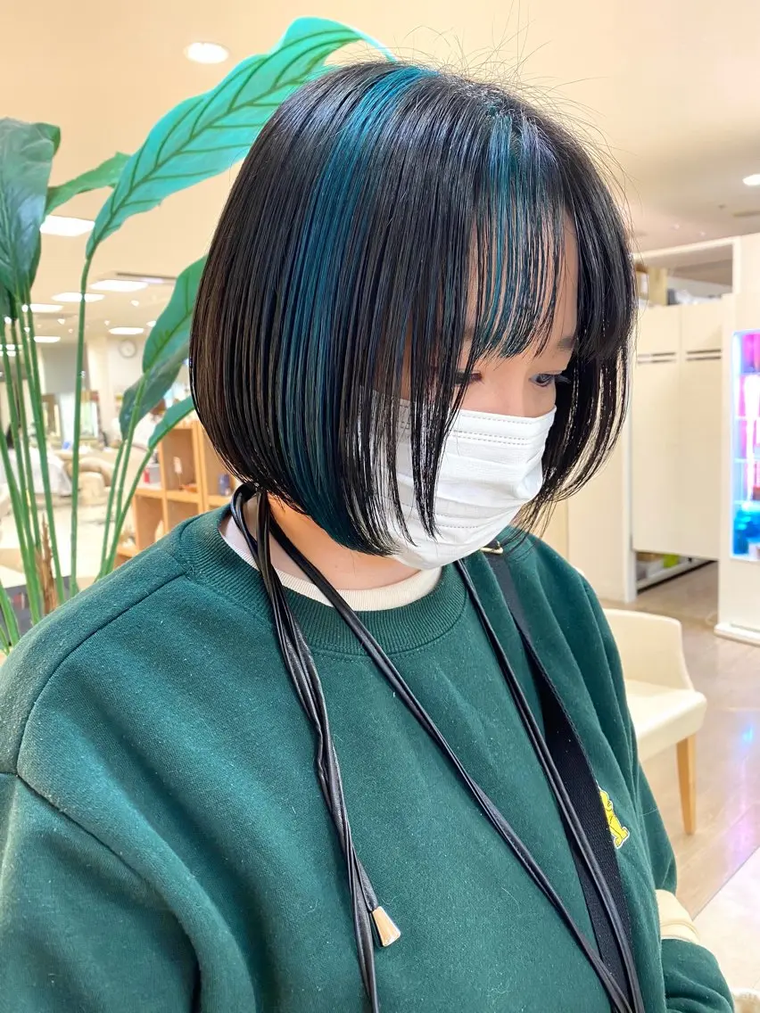 ミディアム カラー ブリーチ✨/似合わせ カラー🎀/Yuzuのヘアスタイル