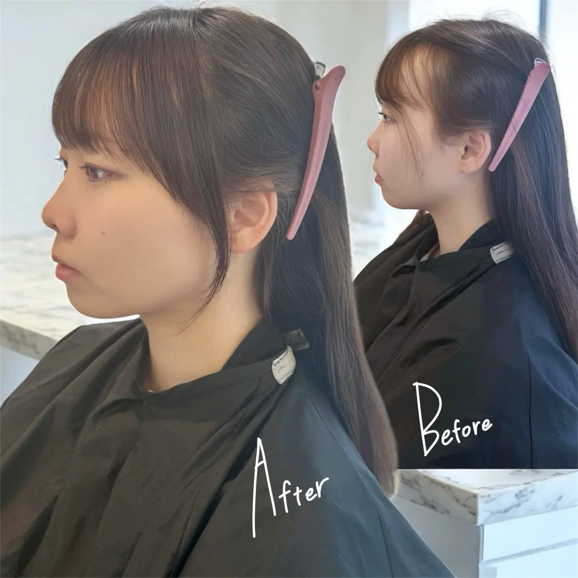 人気𝐍𝐨. 𝟏☝🏻💗 ̖́-前髪,顔周りカット🪞🎀の写真