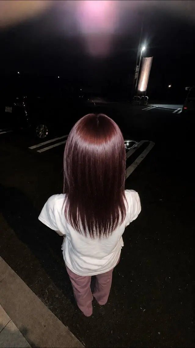 カラー ヘアカラー 加藤 真子のヘアスタイル