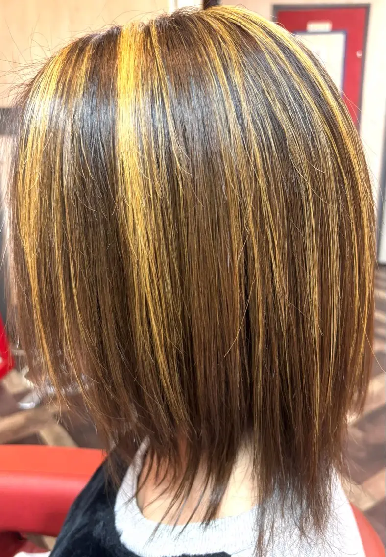 セミロング カラー カット ヘアカラー タカダ ユウキのヘアスタイル