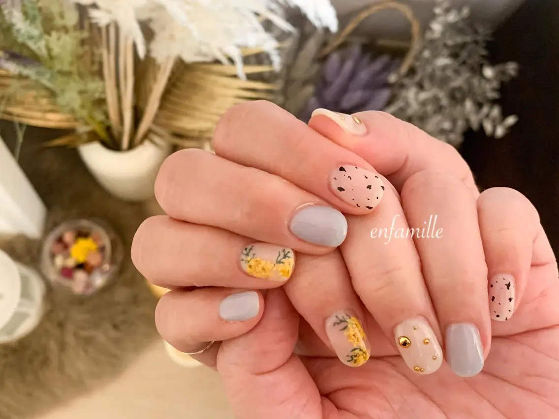 ネイル ハンドネイル nail salon en familleのネイルデザイン