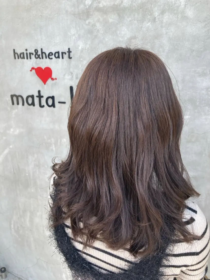 ロング カラー ブラウンカラー 大西 瞭弘のヘアスタイル