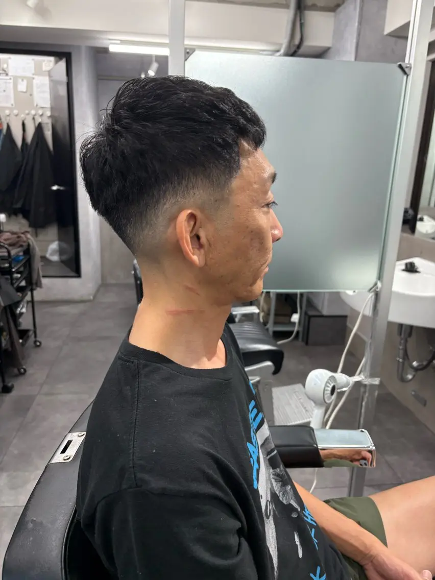 ショート メンズ カット パーマ 本間 颯太のヘアスタイル