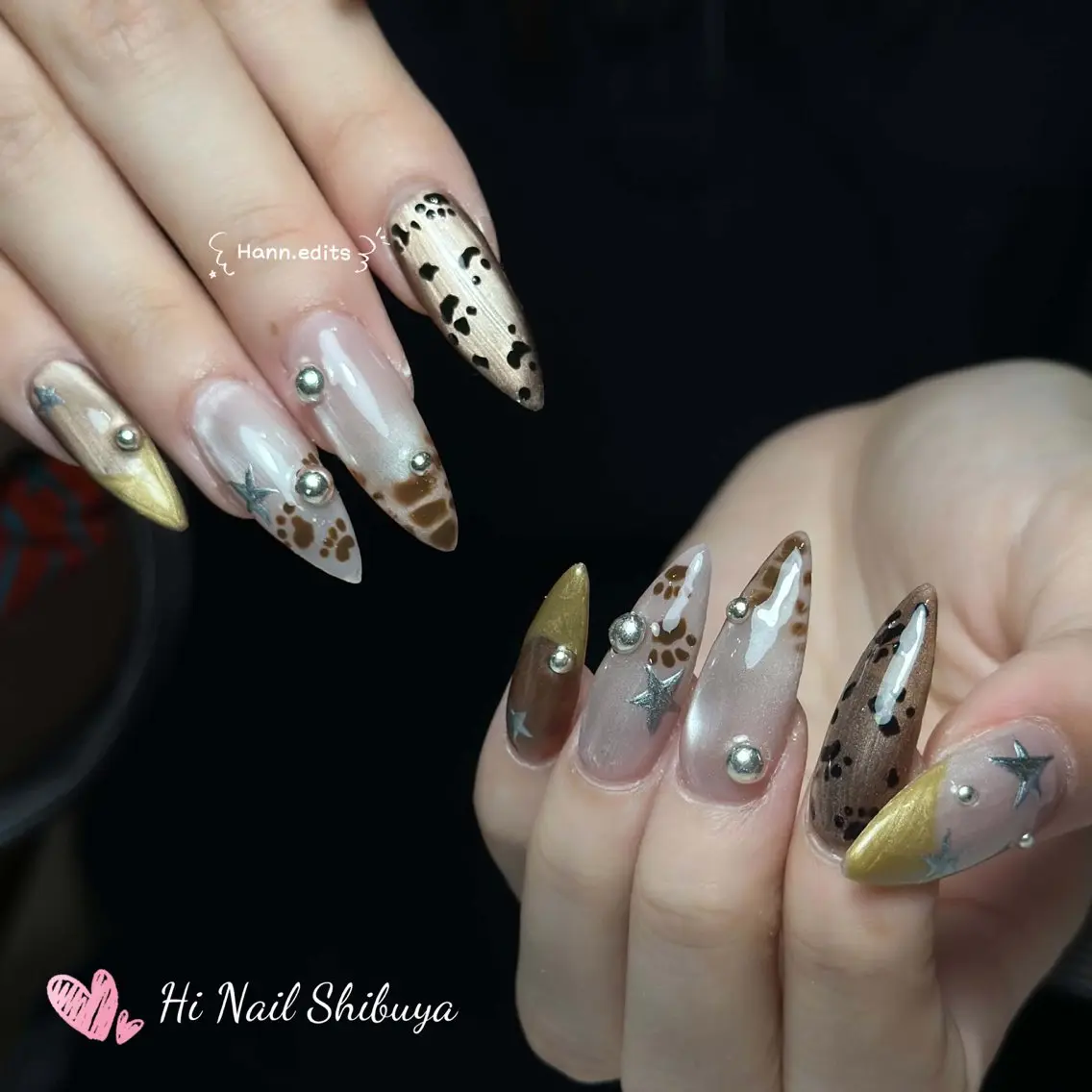 セミロング ハンドネイル Hi Nail 渋谷のネイルデザイン