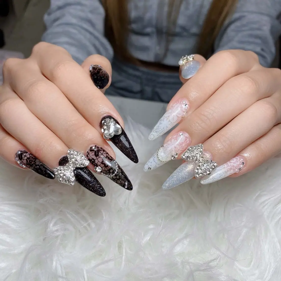 ネイル チークネイル 長さ出し フラッシュネイル フレンチネイル グラデーション ハンドネイル Lenie Nail Salonのネイルデザイン
