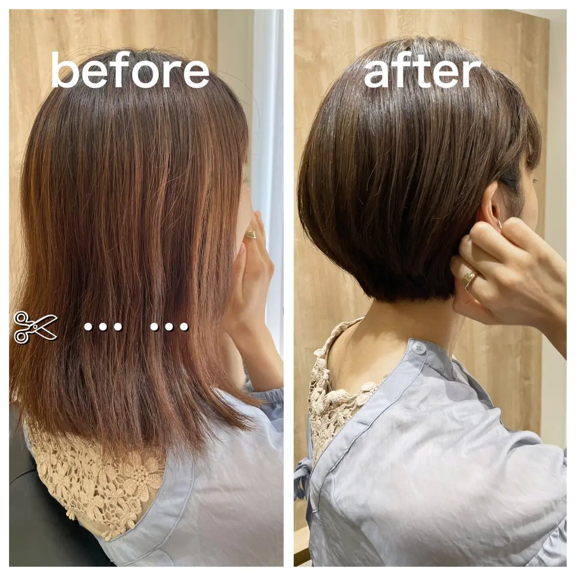 ショート カラー ショートボブ ボブ ショートヘア カット トリートメント 🐾肩上スタイル 【peg🐾あかね】のヘアスタイル
