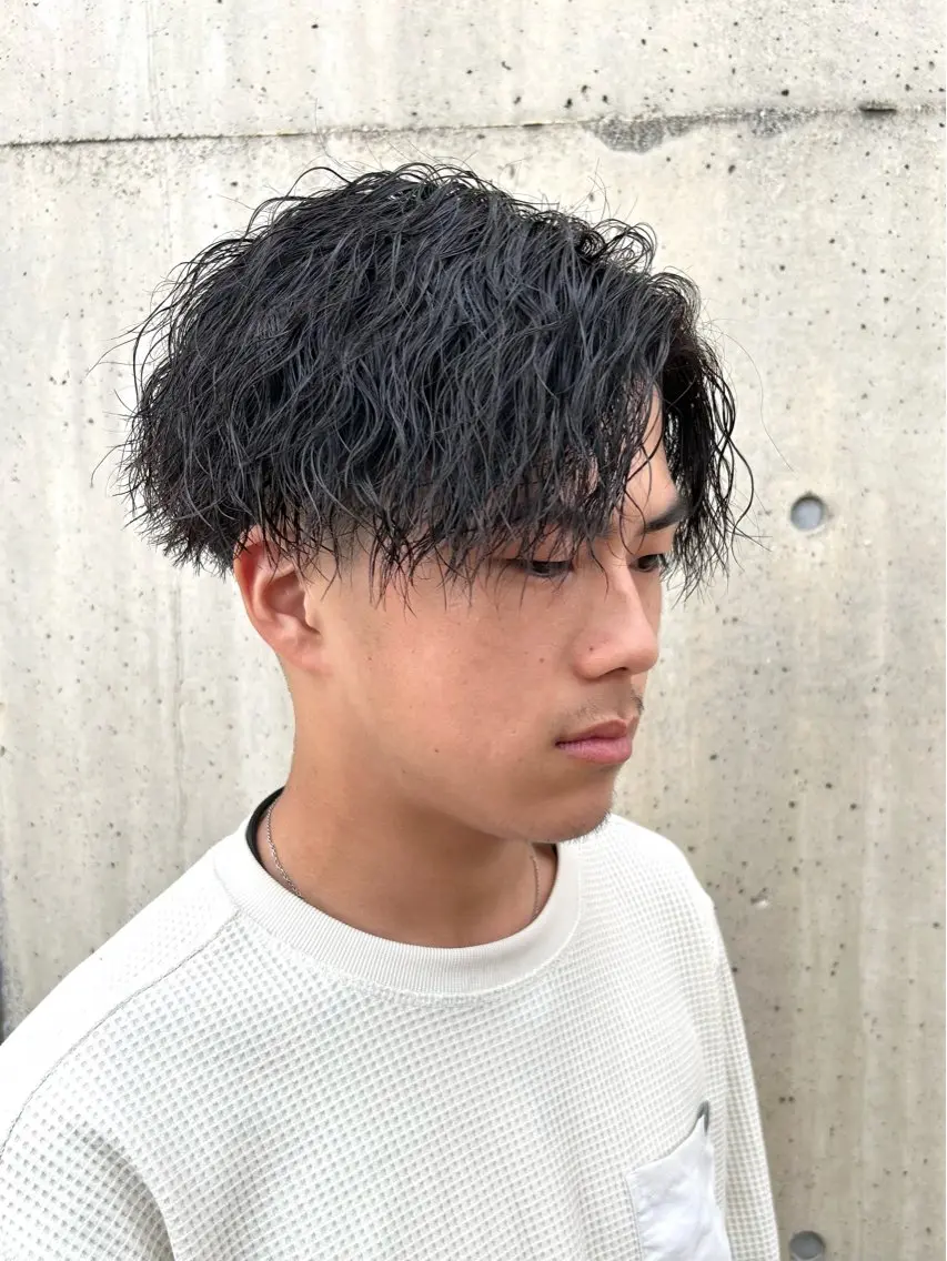 パーマ メンズ 前田 匡蔵のヘアスタイル