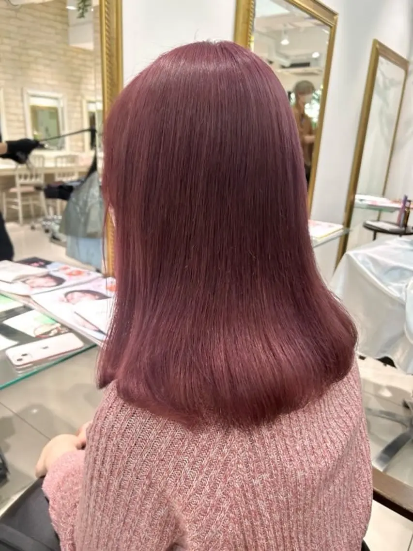 ミディアム ヘアカラー トリートメント 縮毛・髪質改善🩰 mai🐰ྀི🤍のヘアスタイル