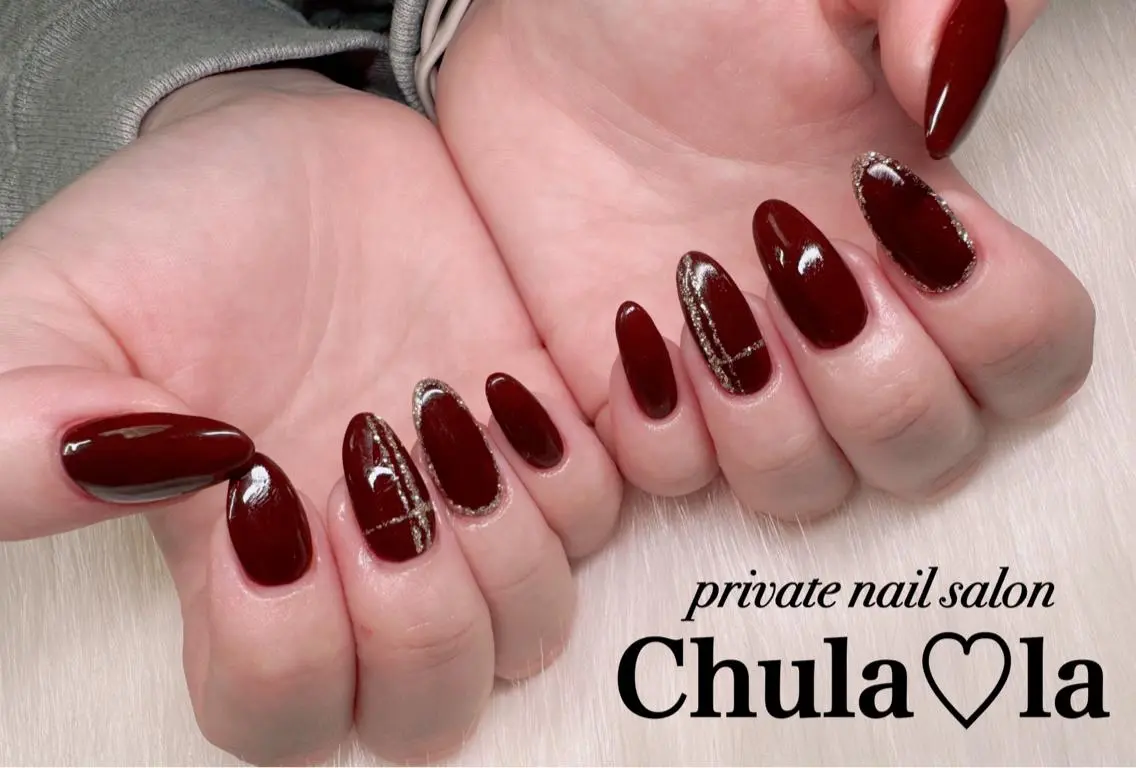 ネイル アートネイル ラメ(グリッター) ハンドネイル Chula♡la 豊見城市高安のネイルデザイン