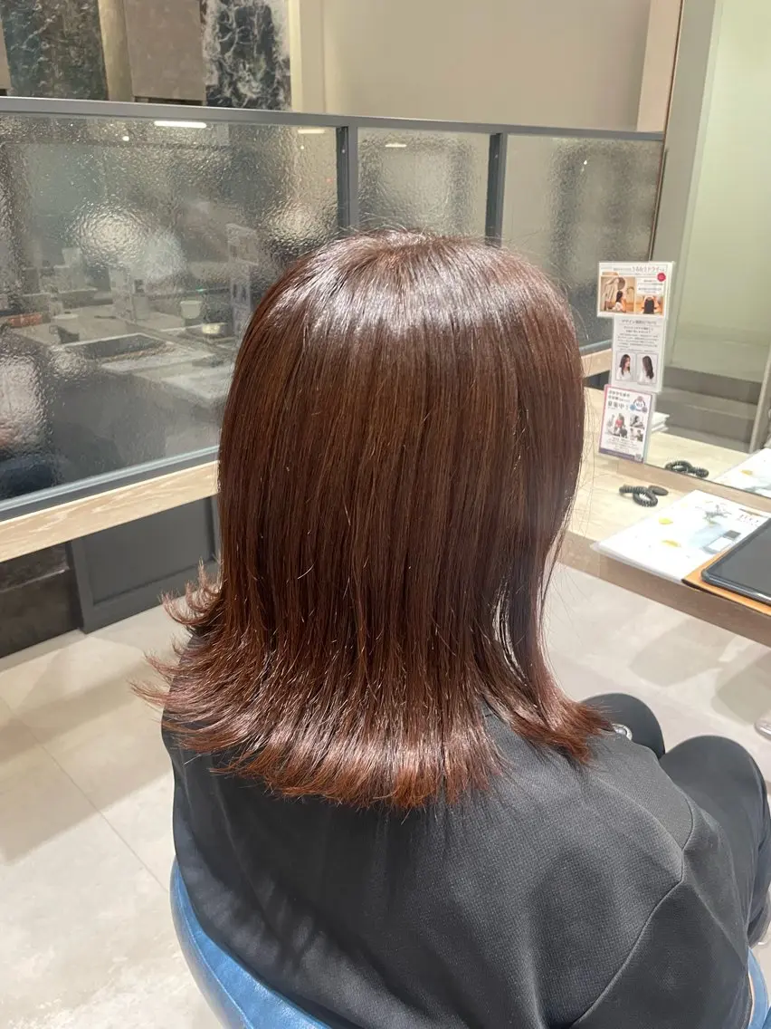 カラー ブラウンカラー ヘアカラー 加藤 菜月のヘアスタイル