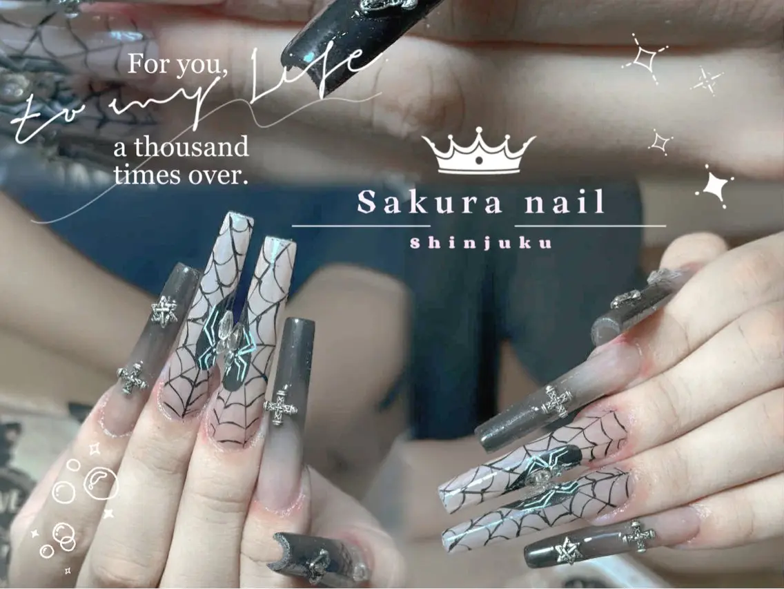 ロング ハンドネイル Sakura Nail Salonのネイルデザイン