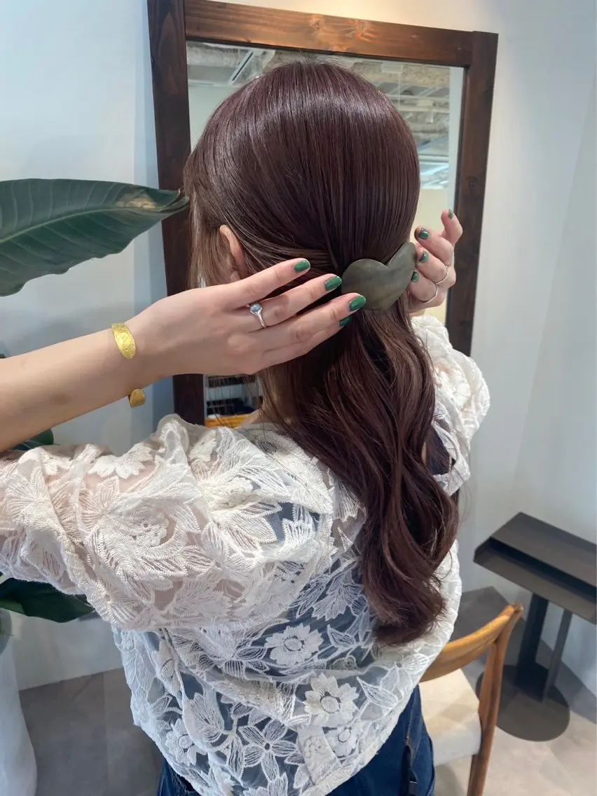 セミロング ヘアアレンジ 当日予約大歓迎💗 依田瑞希のヘアスタイル
