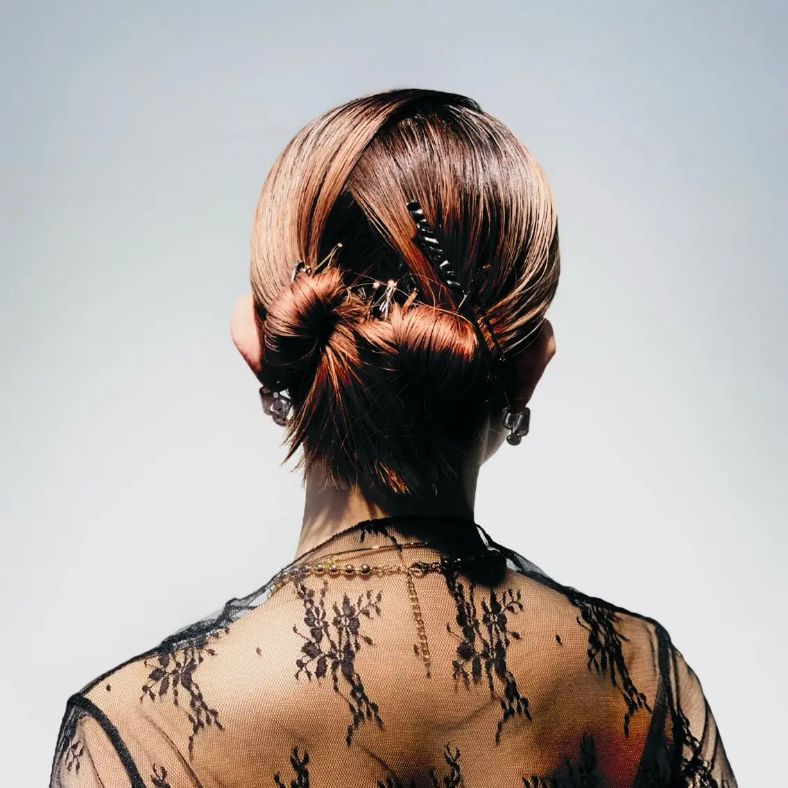 ミディアム ヘアアレンジ ヤノ ナオミのヘアスタイル