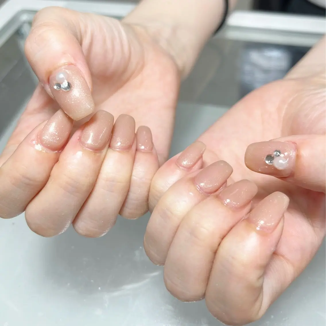 ネイル シンプルネイル ハンドネイル Knail . iのネイルデザイン