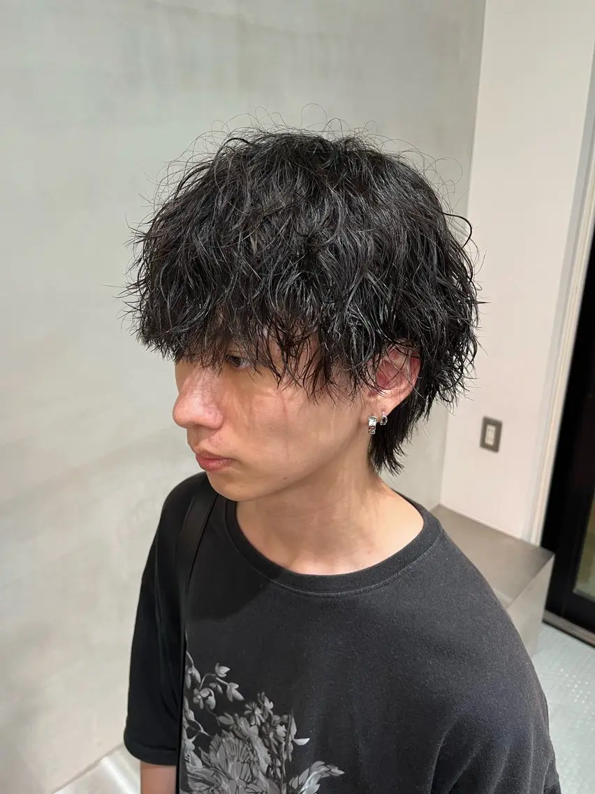ショート パーマ メンズ カット パーマ 山下和輝/fifth メンズパーマのヘアスタイル