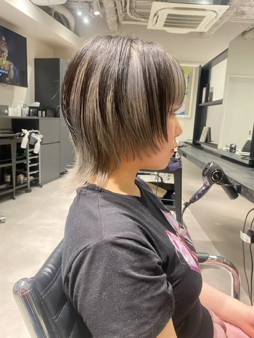 ショート あおい/透明感 ハイトーン 似合わせのヘアスタイル