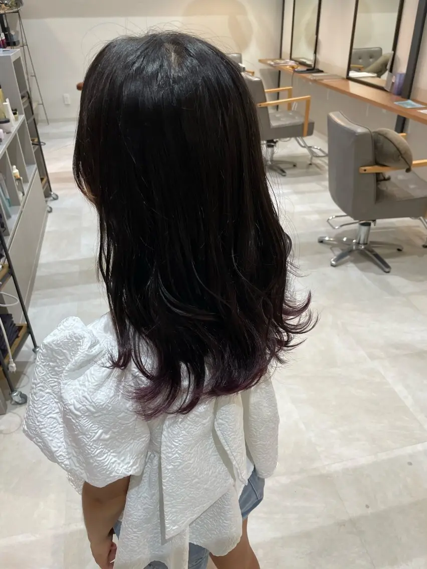 ミディアム カラー キッズ ピンクカラー カット ヘアカラー トリートメント ayaka |トレンドヘアのヘアスタイル