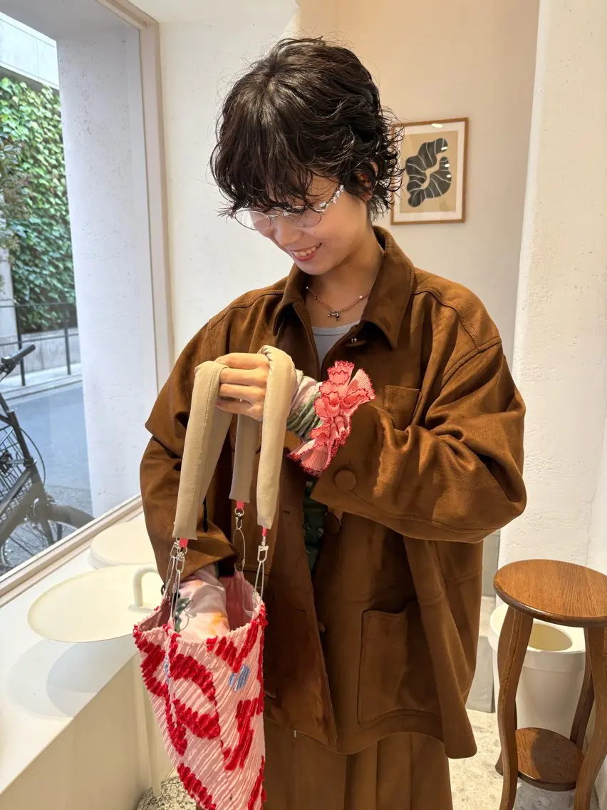 ショート パーマ 外ハネヘア ウルフカット n a n a / 京都美容室のヘアスタイル