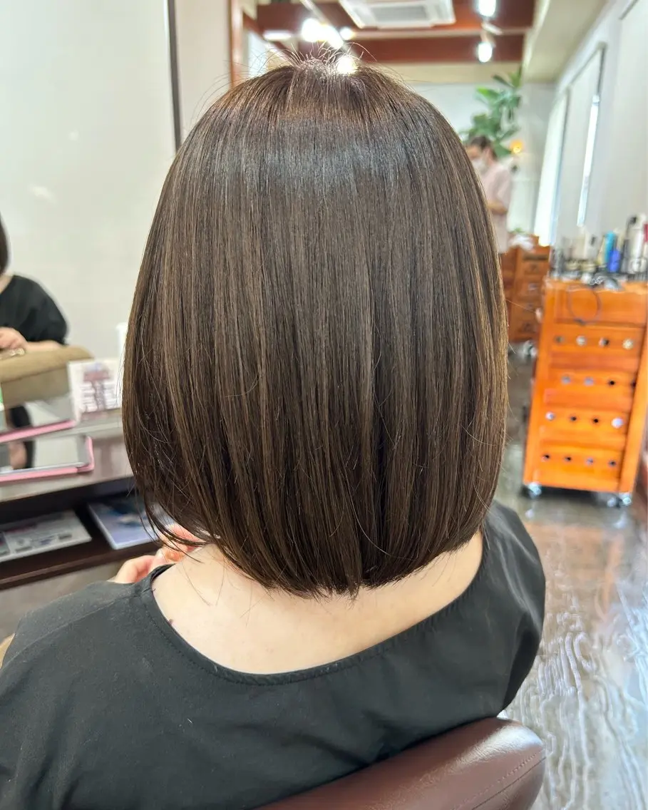 カラー ベージュカラー オリーブベージュ 坂本 瑞季 🤍 髪質改善のヘアスタイル