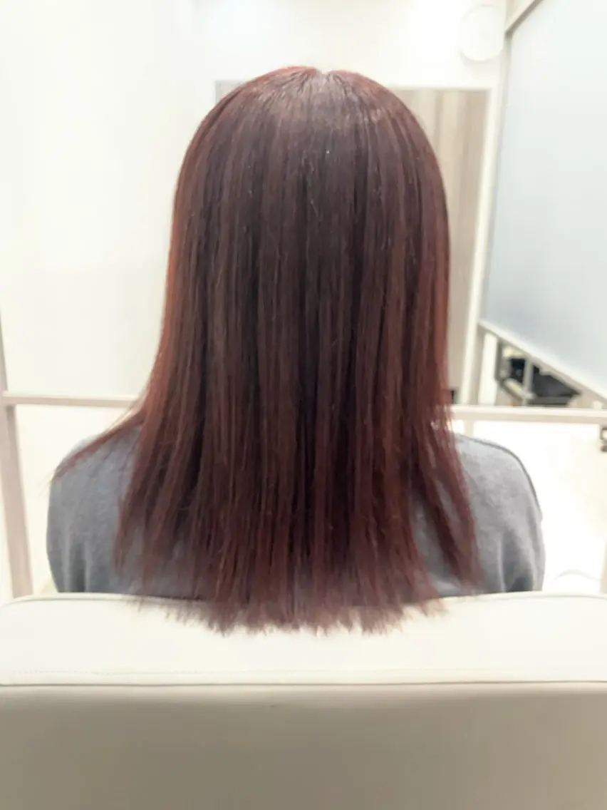 セミロング アッシュ ボブ くびれヘア エクステ 顔周りカット カット ヘアカラー 大人ヘア✨髪質改善 ✨艶髪*今泉のヘアスタイル