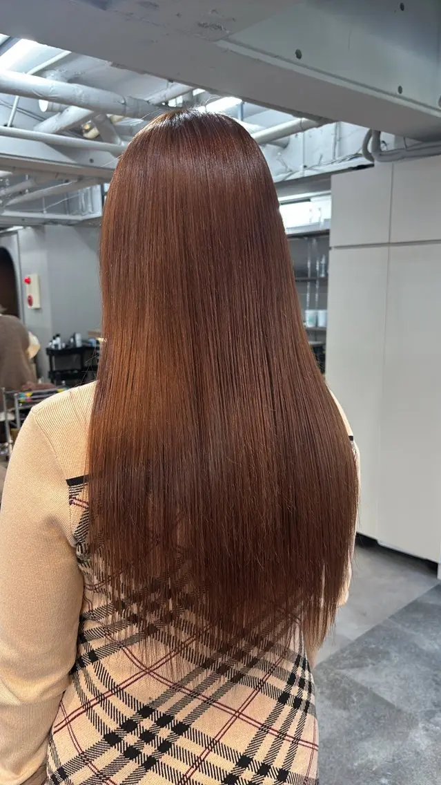 カラー ヘアカラー レイヤー✂︎ぷつボブ 艶カラー🤍noaのヘアスタイル