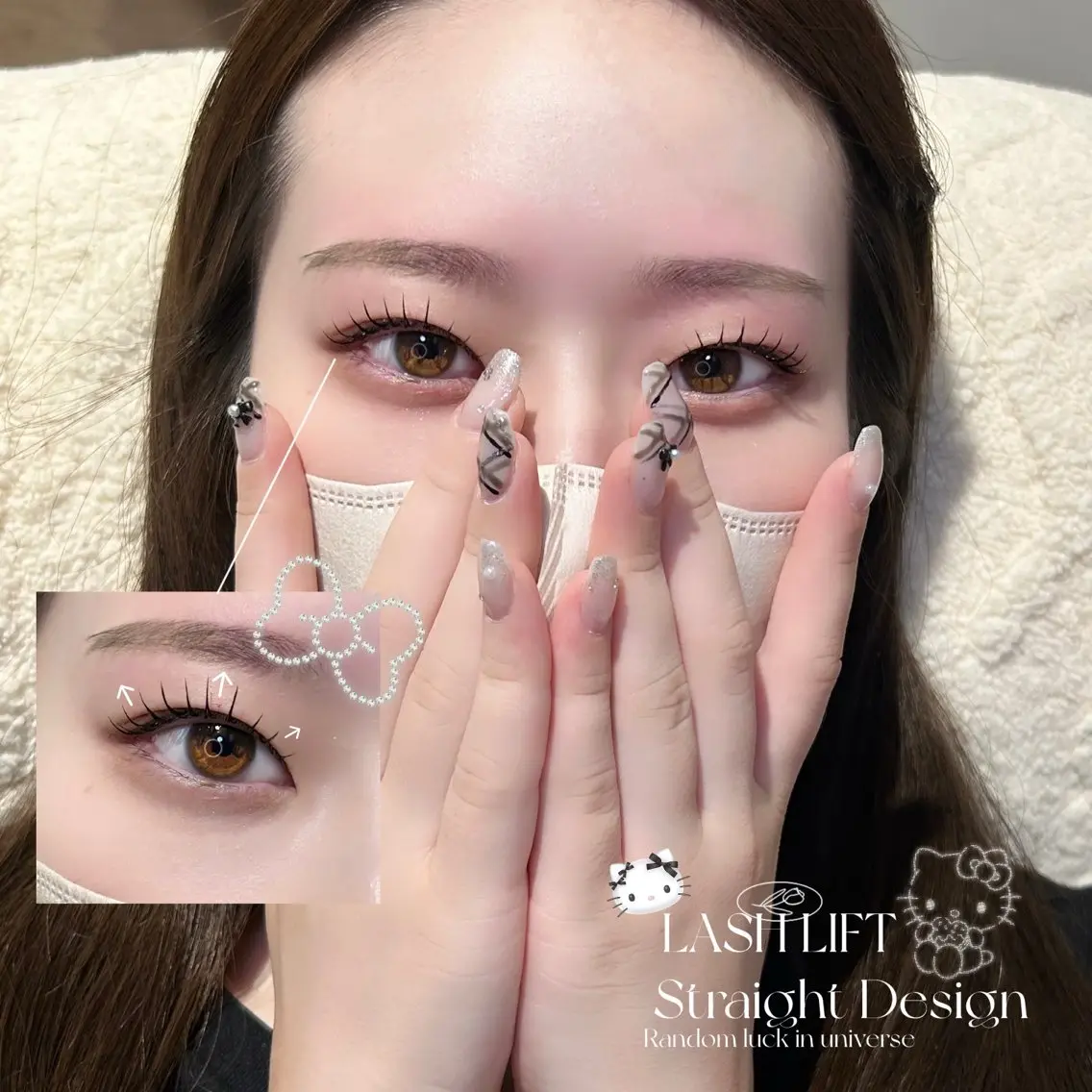 マツエク・マツパ 束感まつ毛 一重×まつ毛パーマ Crebia🍒 mizukiのマツエク・マツパデザイン