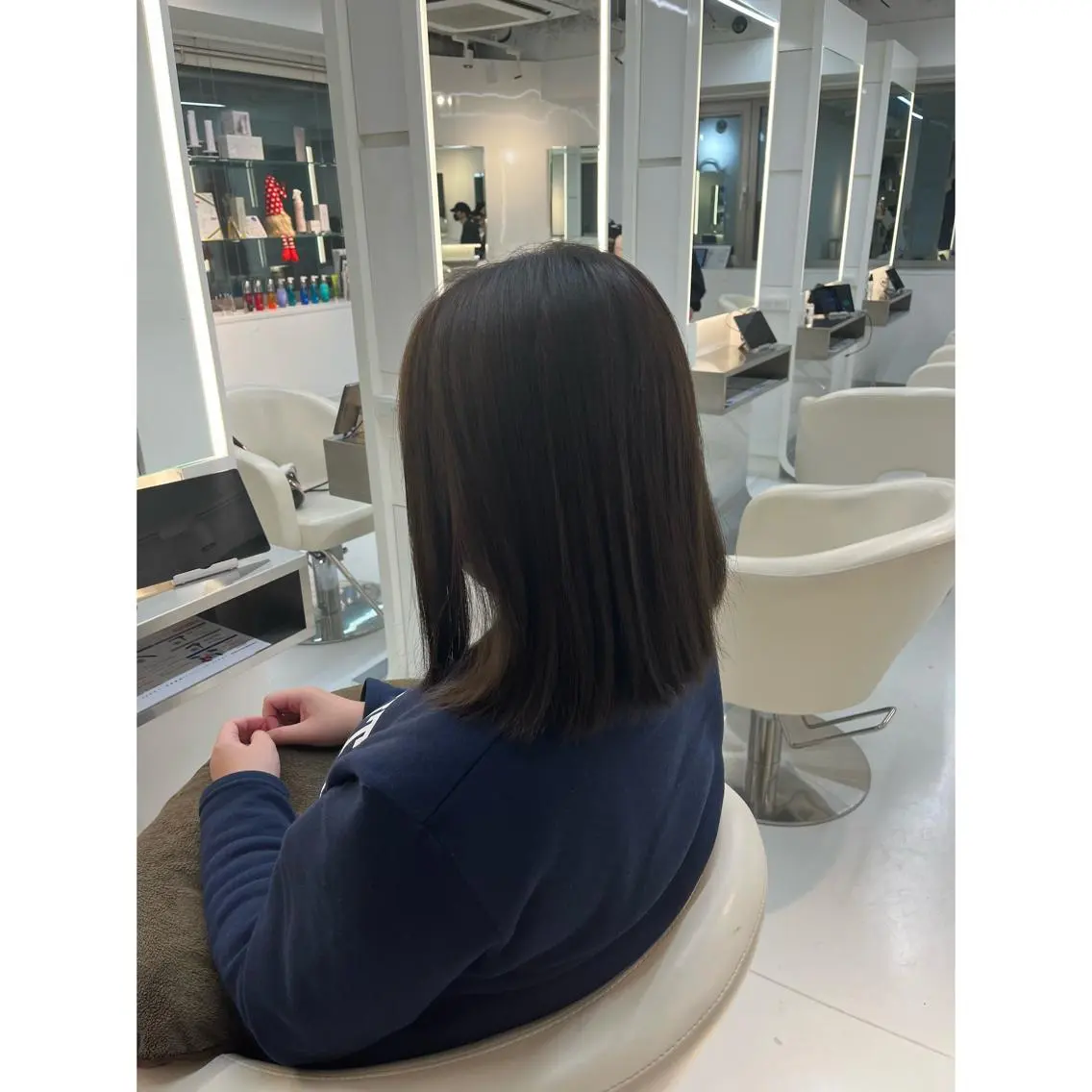 ミディアム カラー ヘアアレンジ 涼音 🫧前髪お助け美容師のヘアスタイル