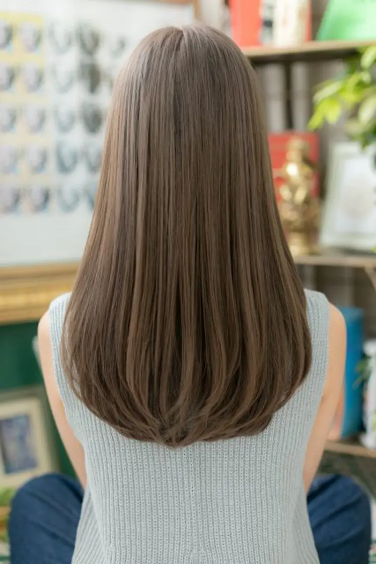 ロング カラー 土井 美奈代のヘアスタイル