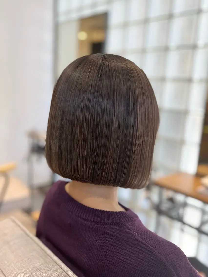 カラー グレイカラー🩶 藤田彩花のヘアスタイル