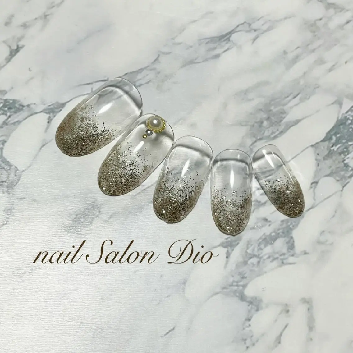 ネイル グラデーション ラメ(グリッター) ラメグラデーション ハンドネイル Nail salon Dioのネイルデザイン