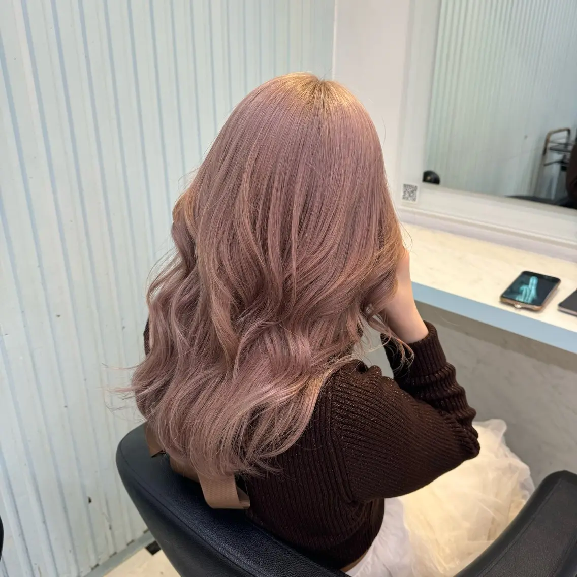 ロング カラー ヘアカラー トリートメント ヘッドスパ ヘアセット 暖色🩷透明感カラー ♡Maika♡のヘアスタイル