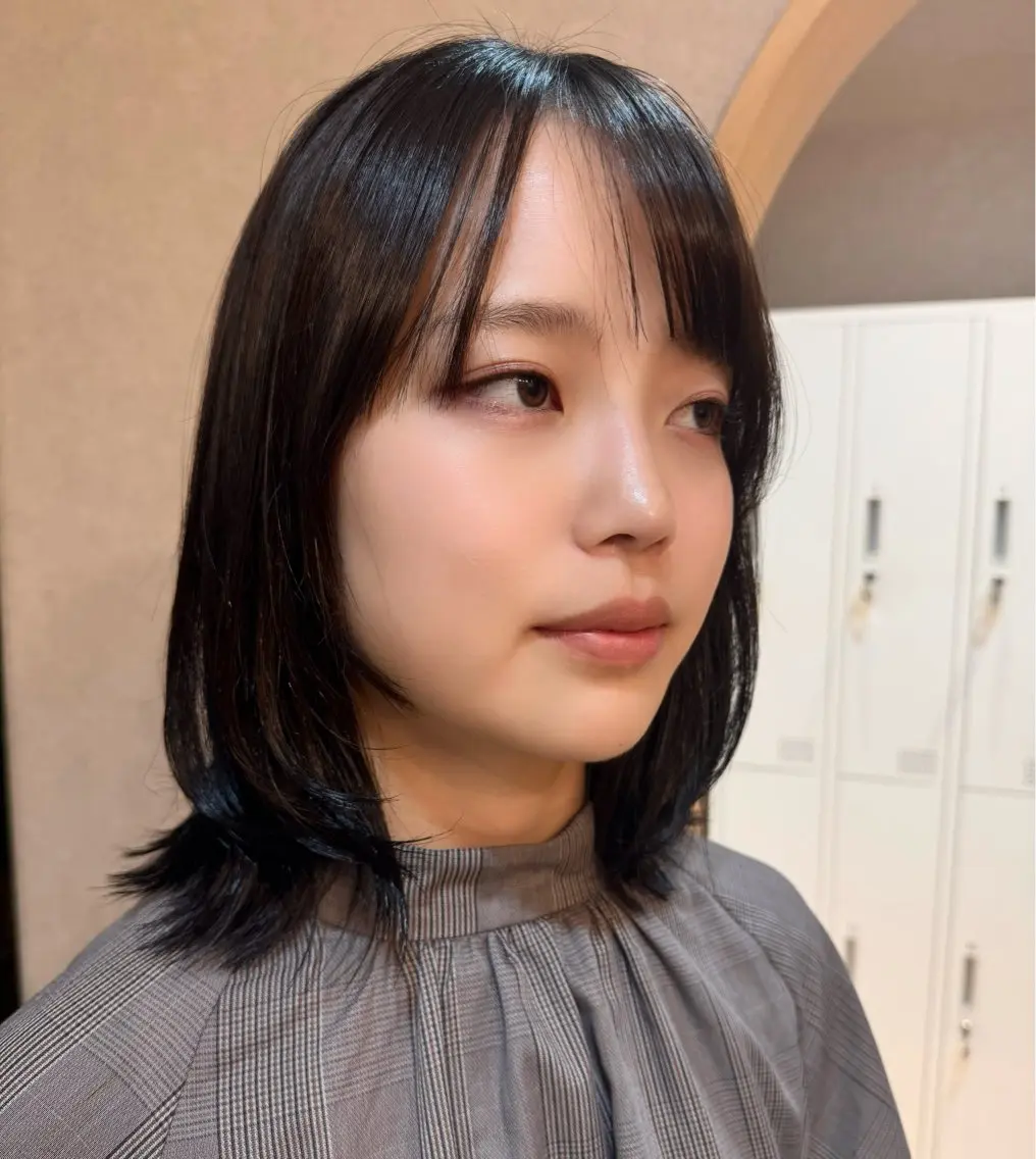 ミディアム カラー カット ヘアカラー トリートメント 透明感カラー/レイ ヤー/Nana🌈のヘアスタイル
