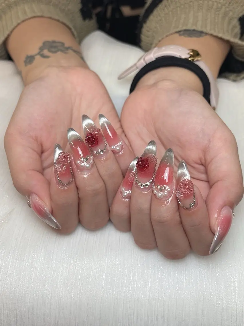 ネイル ハンドネイル 心花 𝜗𝜚 西川口Nailのネイルデザイン