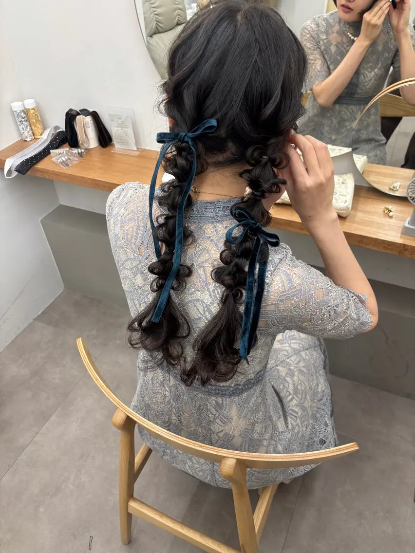 ロング ヘアセット 朝倉 梨湖のマツエク・マツパデザイン