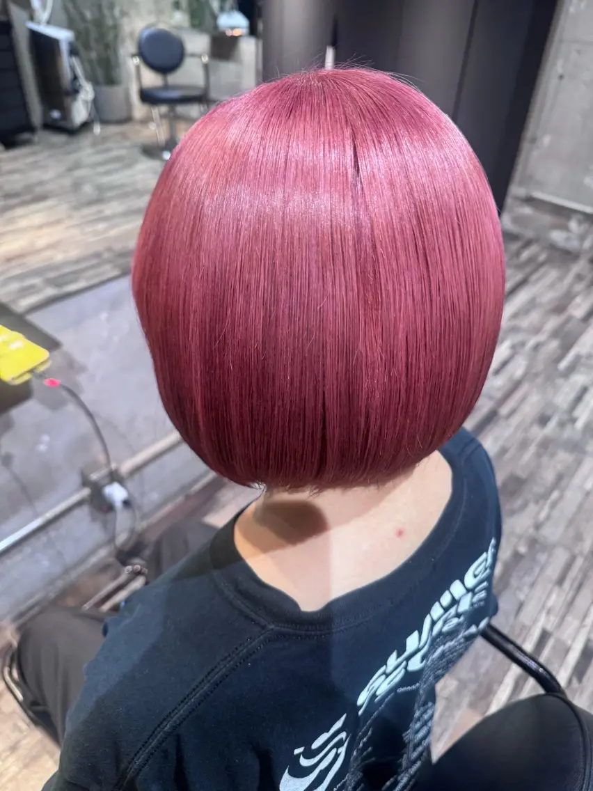 ショート カラー ブリーチ トリートメント 北岡 のどかのヘアスタイル