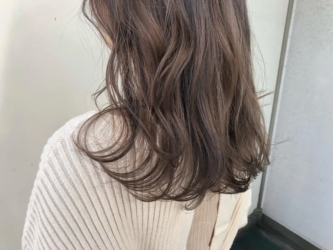 セミロング カラー ヘアアレンジ ブリーチ ブリーチなしカラー NANA/trend style🕊🍑のヘアスタイル