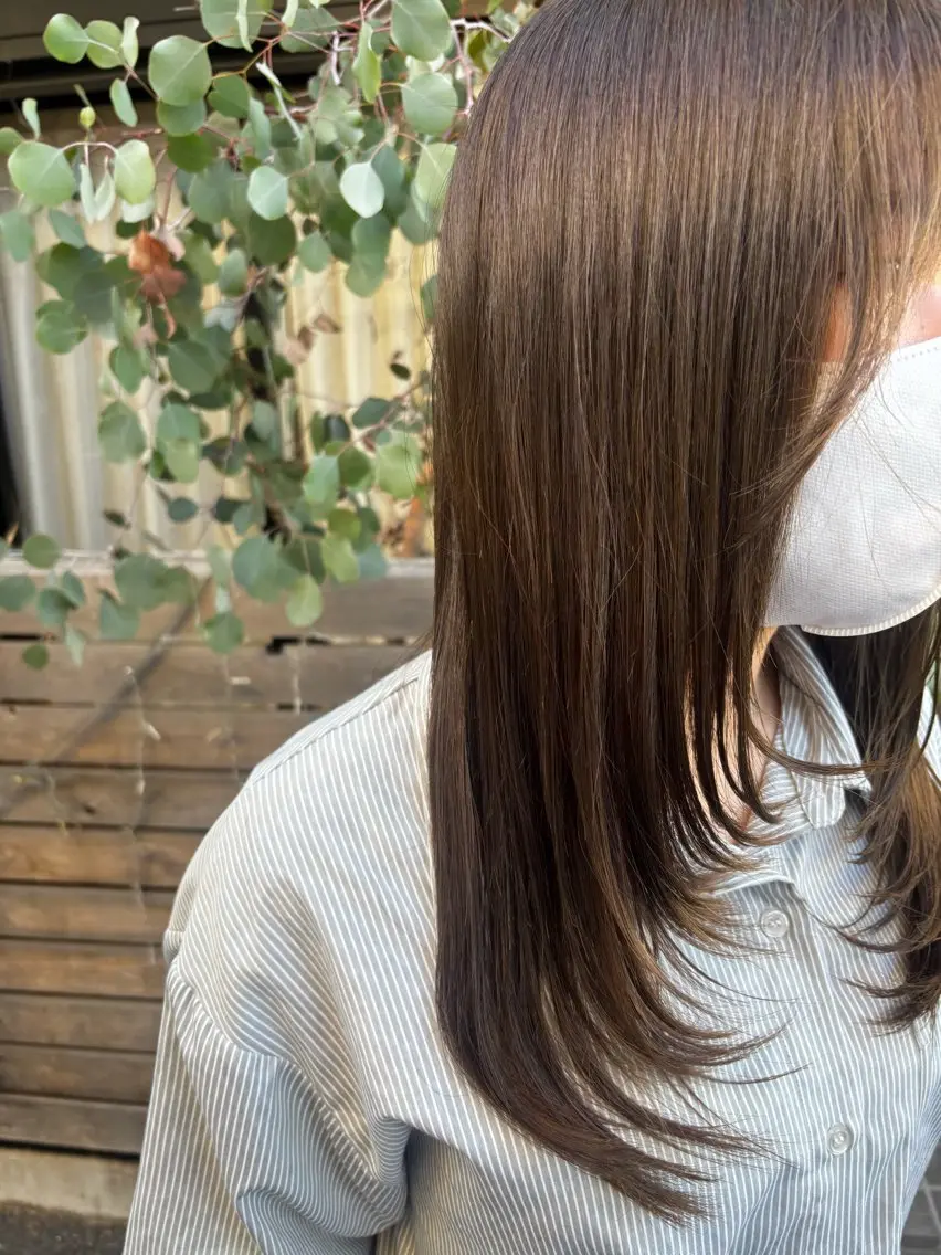 ロング レイヤーカット 湘南台/ハイライト /レイヤーカットのヘアスタイル