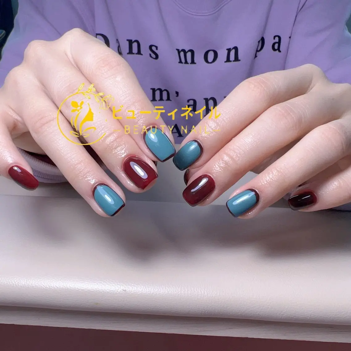 ネイル 長さ出し ジェルネイル Moonstone Salonのネイルデザイン