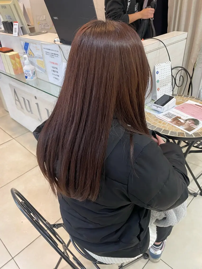 ロング カラー ヘアカラー トリートメント 🌸暖色髪質改善 MEI🌸のヘアスタイル