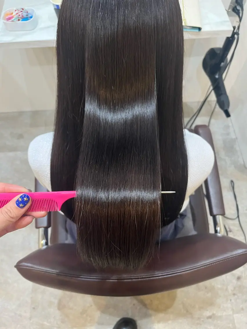 ロング カラー カット ヘアカラー トリートメント 【髪質改善　艶髪】 布川　莉穂のヘアスタイル