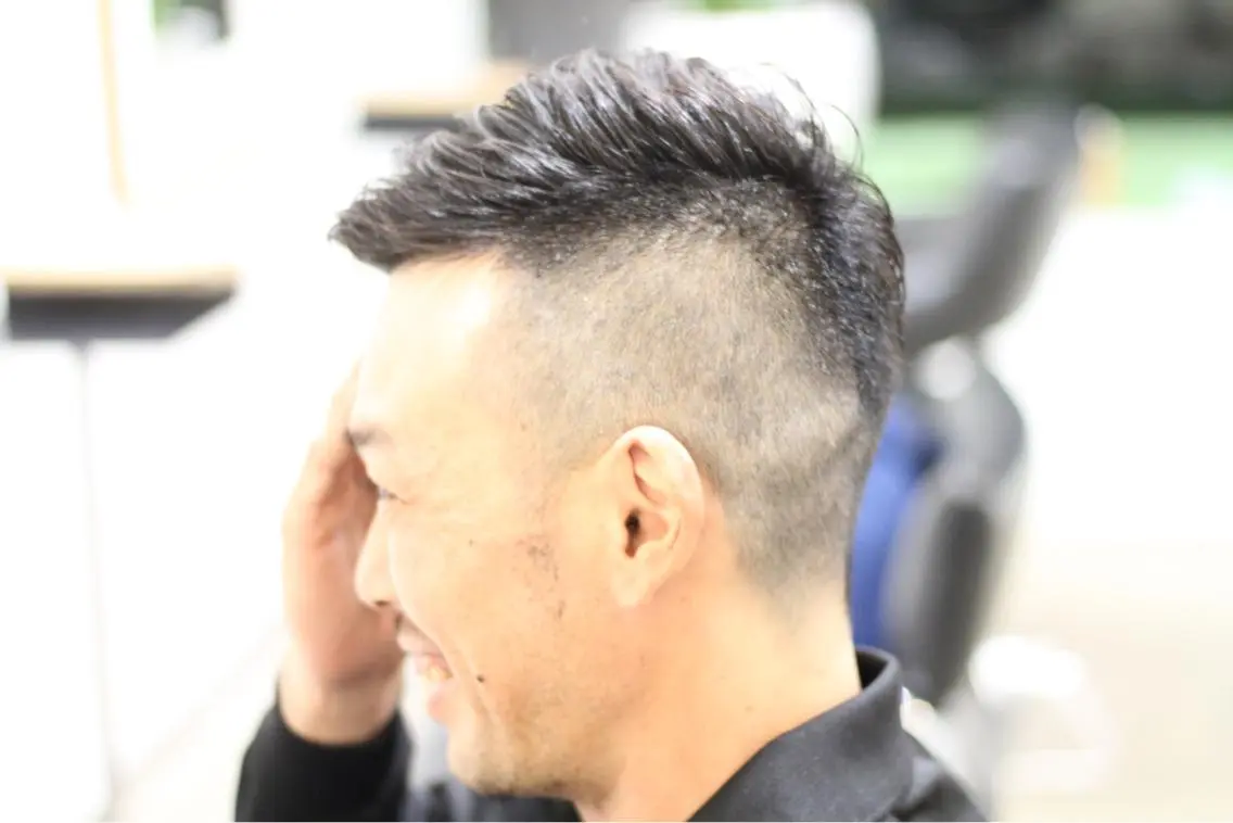 ショート メンズ メンズパーマ ツーブロック ショートヘア 矢島 真樹のヘアスタイル
