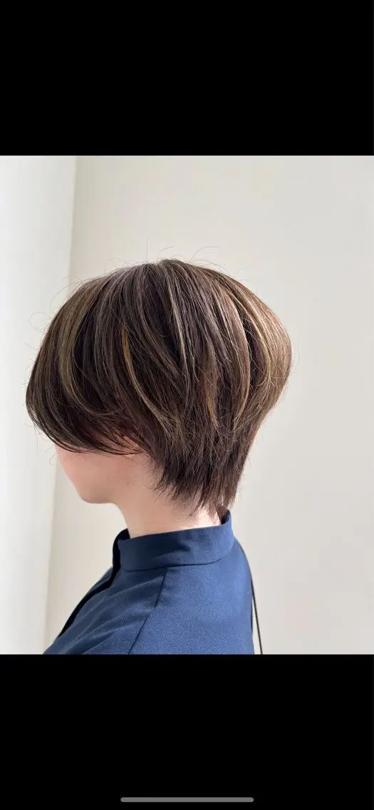 ショート ハイライト ショートヘア cure k / 阿部まちこのヘアスタイル