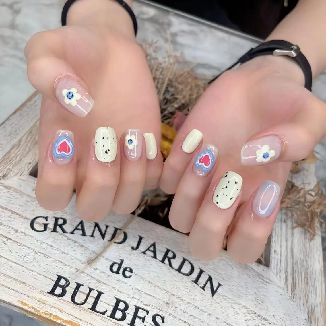 ネイル ハート ピンク Babarla nailのネイルデザイン