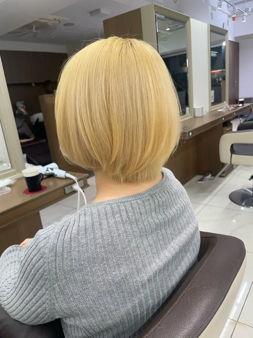 ショート カラー 店長福島成美/髪質 改善縮毛矯正/カラーのヘアスタイル