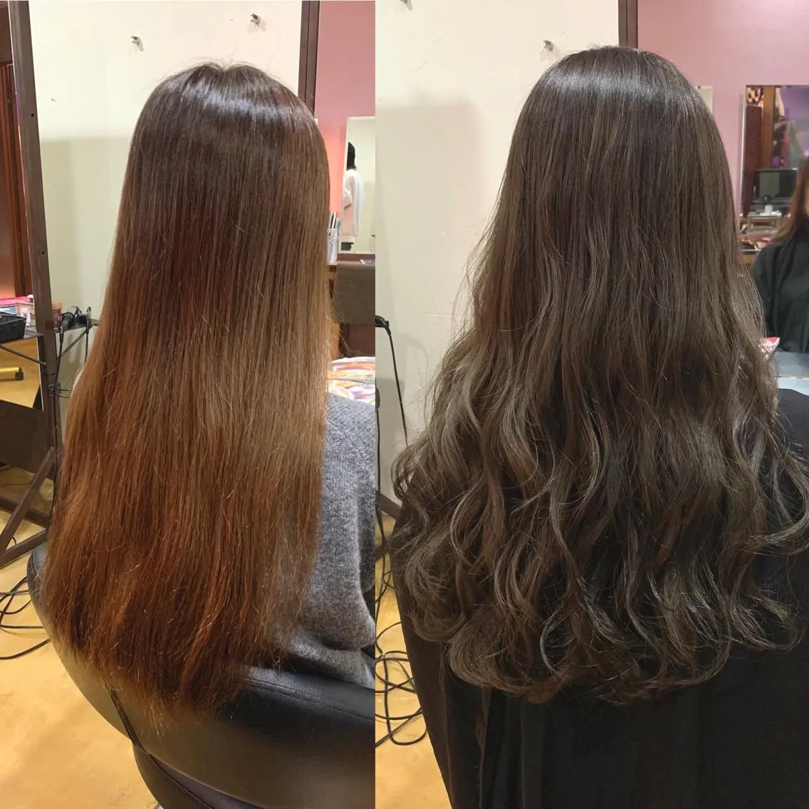 ロング カラー ヘアカラー トリートメント 韓国レイヤーカット★ 小林大樹のヘアスタイル