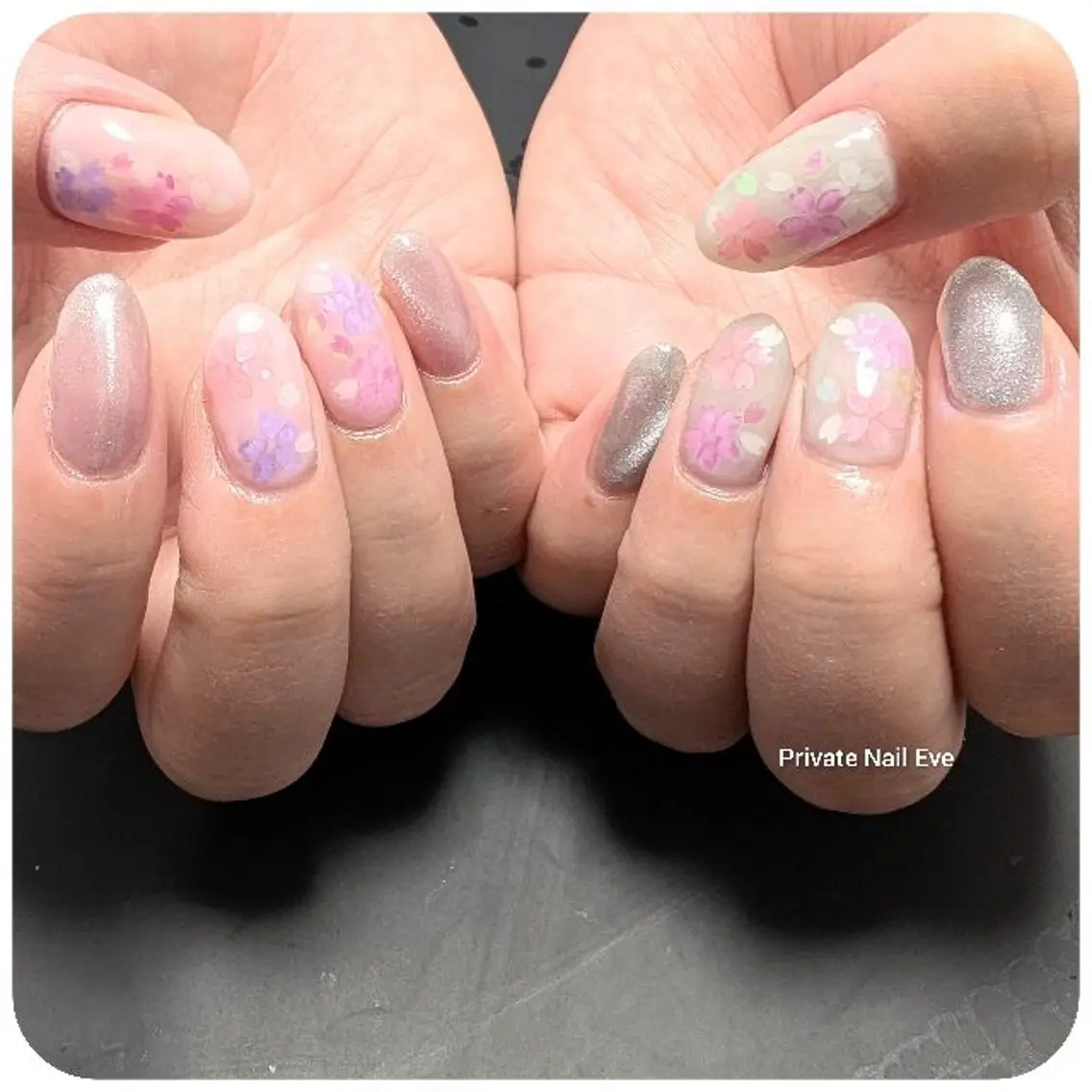 ネイル 桜ネイル 春ネイル ハンドネイル ネイル junkoのネイルデザイン